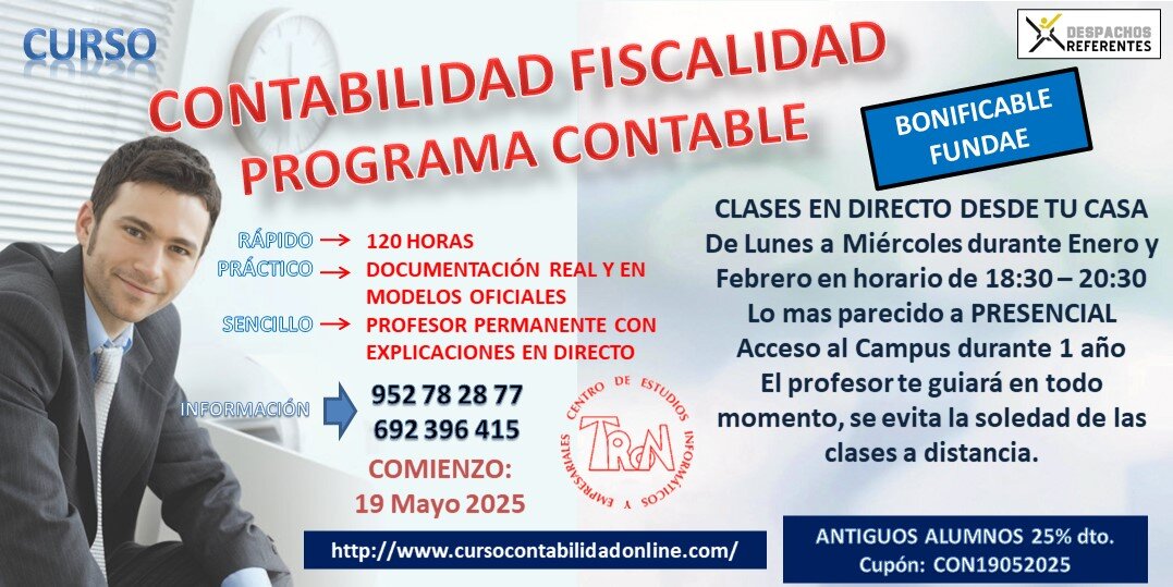 Curso Contabilidad Fiscalidad y Programa Contable