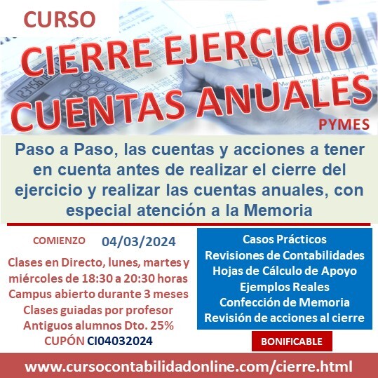 Curso Cierre del Ejercicio + Cuentas Anuales