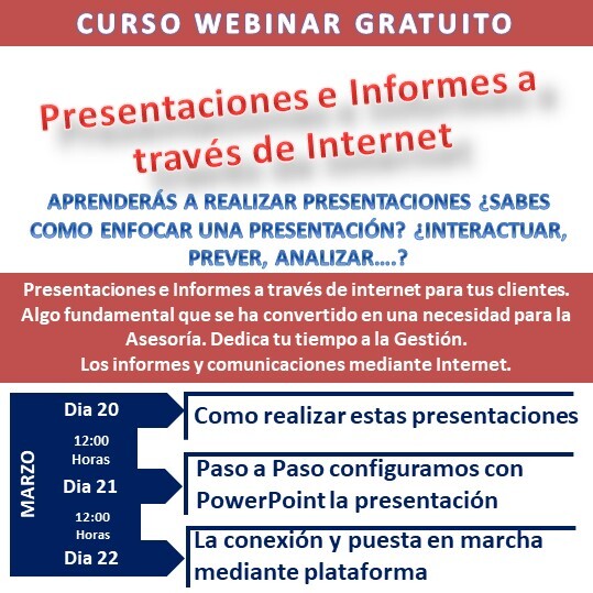Webinar Presentaciones e Informes a través de Internet