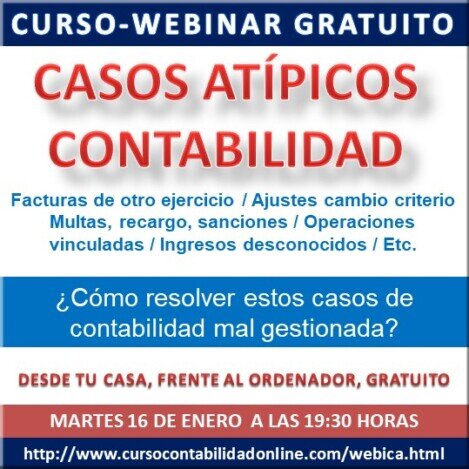 Webinar Casos Atípicos Contabilidad Curso Contabilidad fiscalidad y programa contable